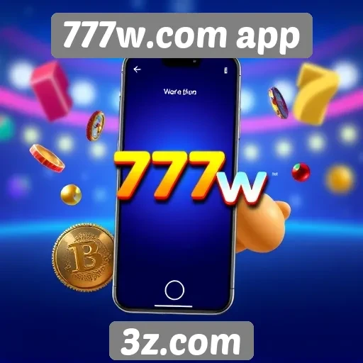 777w.com app - Interface do usuário do 777w.com app em foco